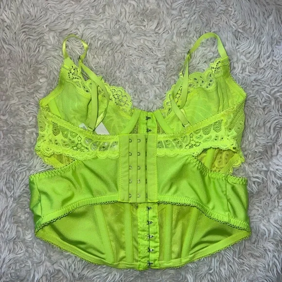 Neon Green Corset top - Picture 4 of 6
